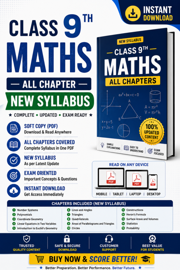 Class 9 Maths Notes New Syllabus 2026-27