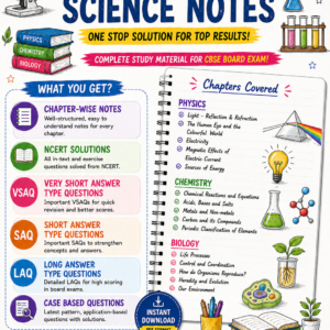 Class 10 Science Notes + Ncert Solutions+ Important Questions
